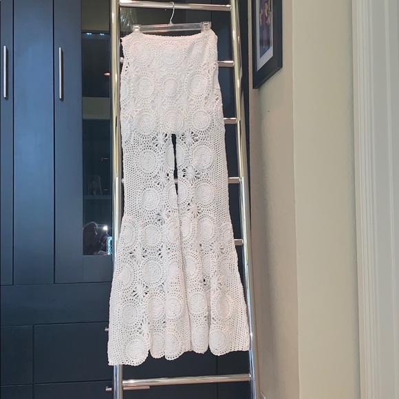 Free People Dragonfly Crochet Flare Pants - Picture 7 of 8